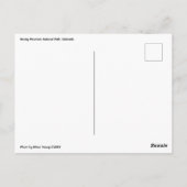 コロラド州ロッキーマウンテン国立公園 ポストカード (裏面)