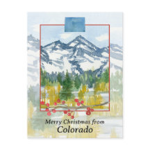 コロラド州ロッキー山脈からのメリークリスマス