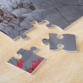 コロラド州ロバート・ストラウス・キャビン。クリスマスの挨拶 ジグソーパズル (側面)