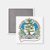 コロラド州ワイルドネスを探索 マグネット (正面/裏面)