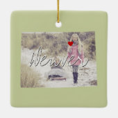 コロラド州写真の挿入と町名 セラミックオーナメント (裏面)