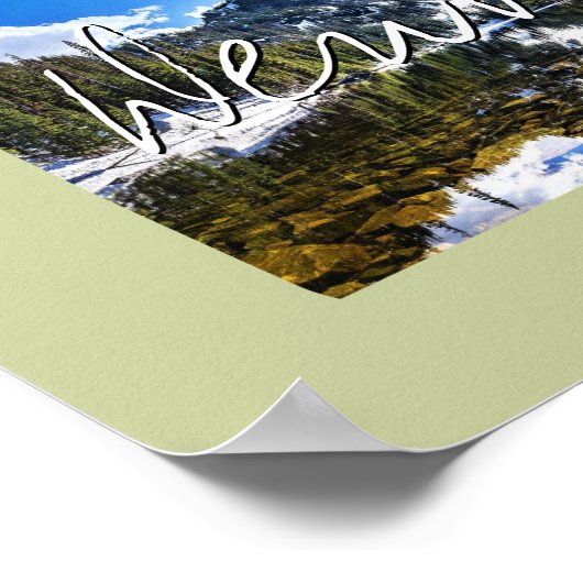 コロラド州写真の挿入物と町名 ポスター (角)