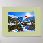 コロラド州写真の挿入物と町名 ポスター (正面)