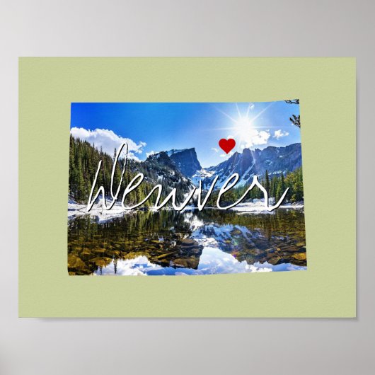 コロラド州写真の挿入物と町名 ポスター (正面)