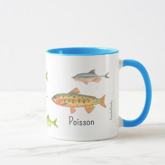 コロラド州在来の魚の水彩マグカップ マグカップ