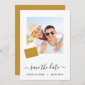 コロラド州地図フォトウェディングSave the Date Card セーブザデート (正面/裏面)