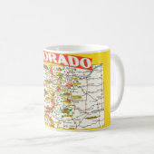 コロラド州地図マグカップ コーヒーマグカップ (正面右)