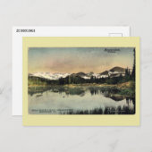 コロラド州大きい石レッドロックレイクヴィンテージ ポストカード (正面/裏面)