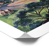 コロラド州山、ヴィンテージ旅行ポスター ポスター (角)