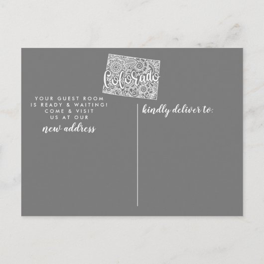 コロラド州州移動案内ポストカード 案内ポストカード (裏面)