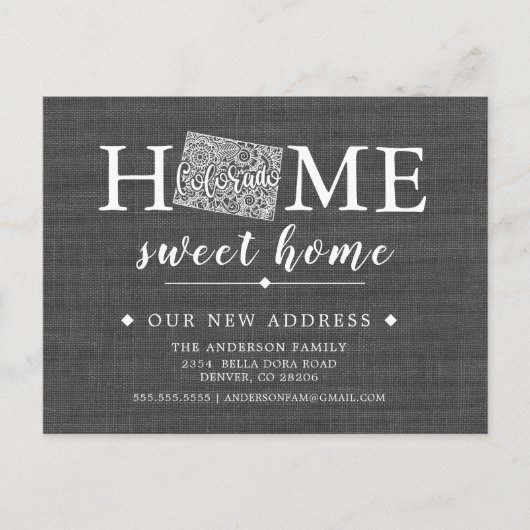 コロラド州州移動案内ポストカード 案内ポストカード (正面)