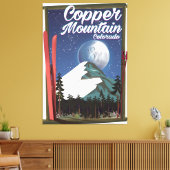 コロラド州旅行ポスターCopper Mountain キャンバスプリント (インサイチュ (リビング))