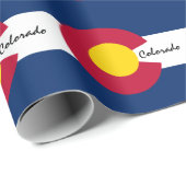 コロラド州旗とコロラド州ギフトアメリカ/スポーツファン ラッピングペーパー (ロールコーナー)