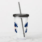 コロラド州旗と地質学者のロックハンマー アクリルタンブラー