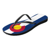 コロラド州旗と大人のスリムストラップ,アメリカ ビーチサンダル (アングル)