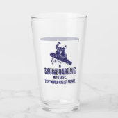 コロラド州旗のスノーボーダー タンブラーグラス (裏面)