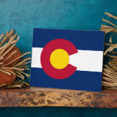 コロラド州旗のプラーク フォトプラーク (側面)