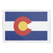 コロラド州旗の枕カバーのスリーブのためのベッドルーム 枕カバー (正面)