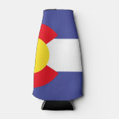 コロラド州旗の模様 – .png ボトルクーラー (正面)