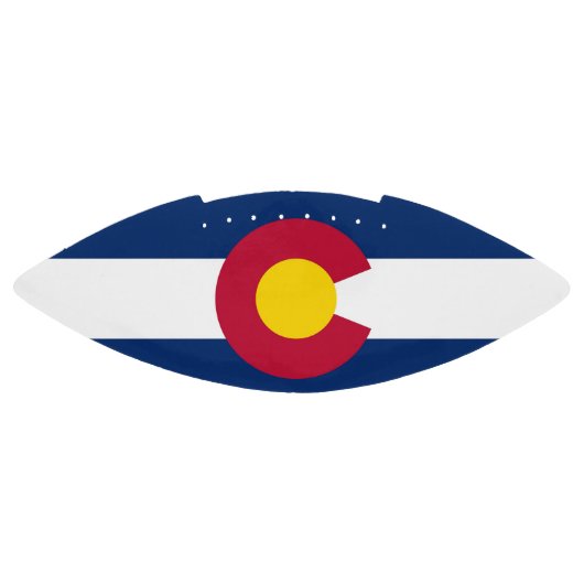 コロラド州旗を持つ愛国的なアメリカンフットボール アメリカンフットボール (パネル)