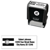 コロラド州旗カスタム差出人住所 セルフインキングスタンプ (インサイチュ)