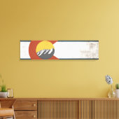 コロラド州旗キャンバスプリント キャンバスプリント (インサイチュ (リビング))