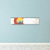 コロラド州旗キャンバスプリント キャンバスプリント (インサイチュ (ウッドフロア))