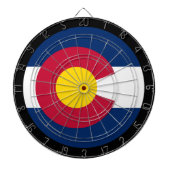 コロラド州旗ダートボード&コロラド/USAゲームボード ダーツボード (正面)