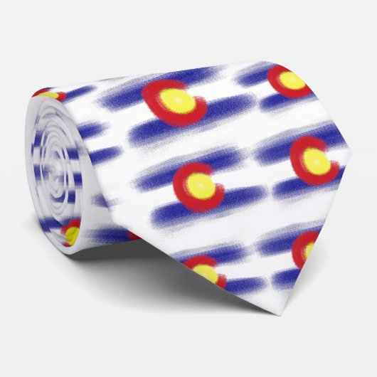 コロラド州旗チョークタイ ネクタイ (ロール)