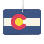 コロラド州旗デザイン カーエアーフレッシュナー (裏面)