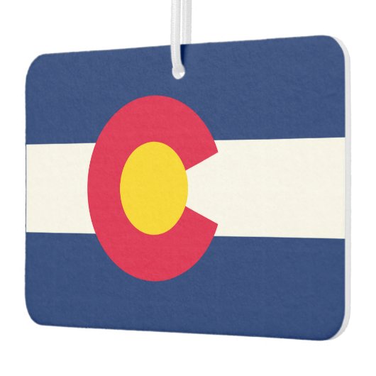 コロラド州旗デザイン カーエアーフレッシュナー (左)