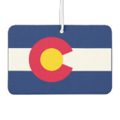 コロラド州旗デザイン カーエアーフレッシュナー (正面)