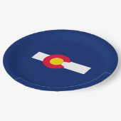 コロラド州旗デザイン ペーパープレート (アングル)