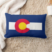 コロラド州旗デザイン ランバークッション (ブランケット)