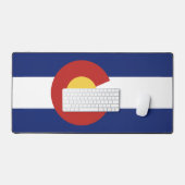 コロラド州旗デスクマット(オフィスまたは職場宇宙) デスクマット (キーボード&マウス)