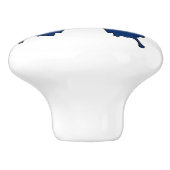 コロラド州旗バタフライセラミックプルノブ セラミックノブ (側面)