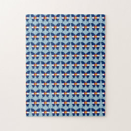 コロラド州旗バタフライパズル ジグソーパズル