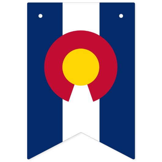 コロラド州旗パーティー,バンティング横断幕/結婚式 バンティングフラッグ (第2の旗)