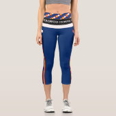 コロラド州旗ファッション,フィットネス，スポーツ カプリレギンス (正面)