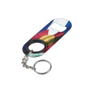 コロラド州旗ボトルオープナーキーチェーン キーホルダー栓抜き (裏面アングル)