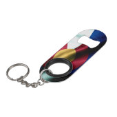 コロラド州旗ボトルオープナーキーチェーン キーホルダー栓抜き (正面アングル)