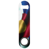 コロラド州旗ボトルオープナー スピード栓抜き (裏面)