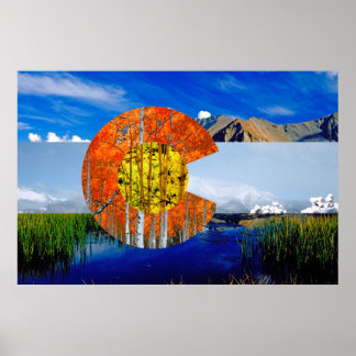 コロラド州旗ポスター ポスター