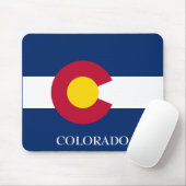 コロラド州旗マウスパッドカスタマイズ文字 マウスパッド (マウス)