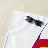 コロラド州旗マス魚 ビーチタオル (インサイチュ)