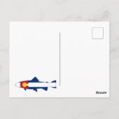 コロラド州旗マス魚 ポストカード (裏面)