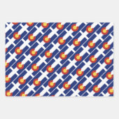 コロラド州旗ラッピング紙シート ラッピングペーパーシート (正面3)