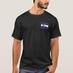 コロラド州旗州ヴィンテージスタイル Tシャツ