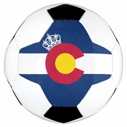 コロラド州旗王室の冠サッカーボール サッカーボール (正面)