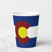コロラド州旗紙カップ 紙コップ (裏面)